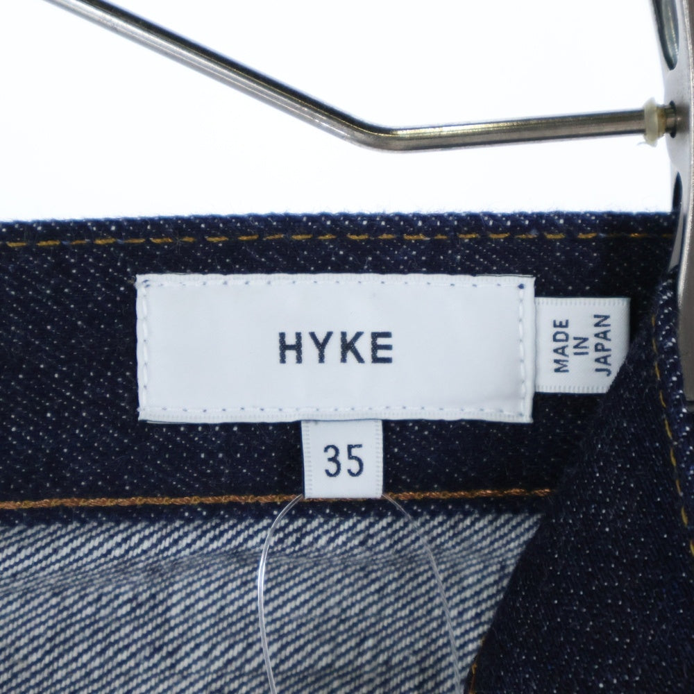 HYKE(ハイク) CLASSIC STRAIGHT クラシック ストレート ボタンフライ デニムパンツ インディゴ