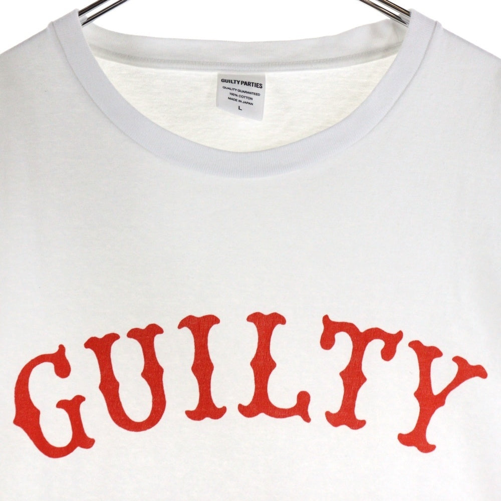 WACKO MARIA(ワコマリア) フロントロゴプリント 半袖Tシャツカットソー ホワイト/レッド