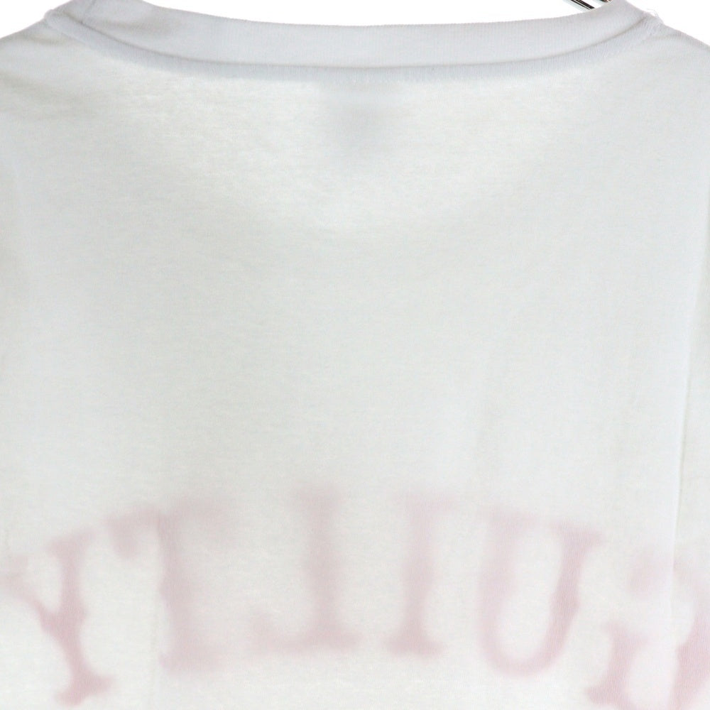 WACKO MARIA(ワコマリア) フロントロゴプリント 半袖Tシャツカットソー ホワイト/レッド