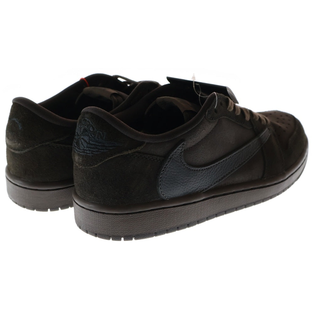 NIKE(ナイキ) ×TRAVIS SCOTT AIR JORDAN 1 LOW OG SP VELVET BROWN DM7866-202 トラヴィススコット エアジョーダン1 ローカットスニーカー ブラウン US8.5/26.5cm