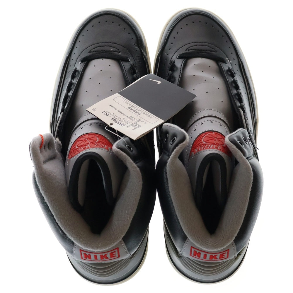 NIKE(ナイキ) AIR JORDAN 2 RETRO BLACK CEMENT DR8884-001 エアジョーダン2 ブラックセメント ハイカットスニーカー ブラック US10/28cm