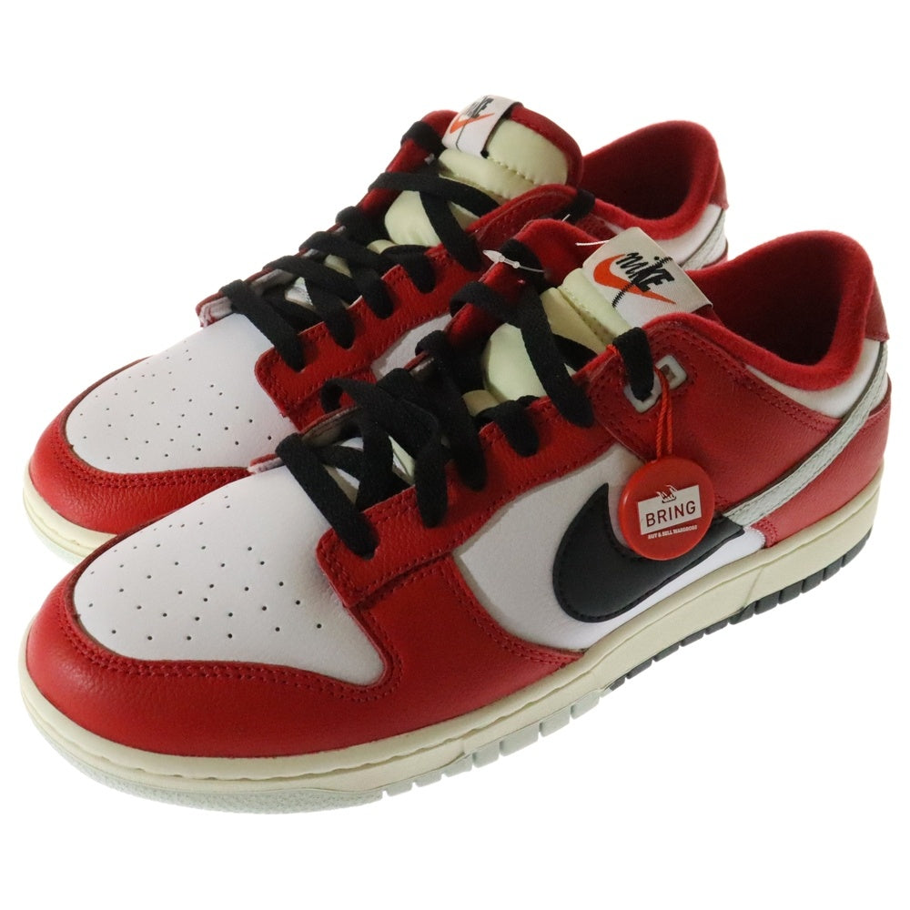 NIKE(ナイキ) DUNK LOW RETRO CHICAGO SPLIT DZ2536-600 ダンク シカゴスプリット ローカットスニーカー ホワイト/レッド US10/28cm