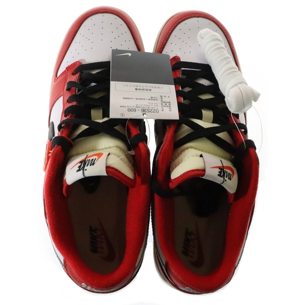 NIKE(ナイキ) DUNK LOW RETRO CHICAGO SPLIT DZ2536-600 ダンク シカゴスプリット ローカットスニーカー ホワイト/レッド US10/28cm