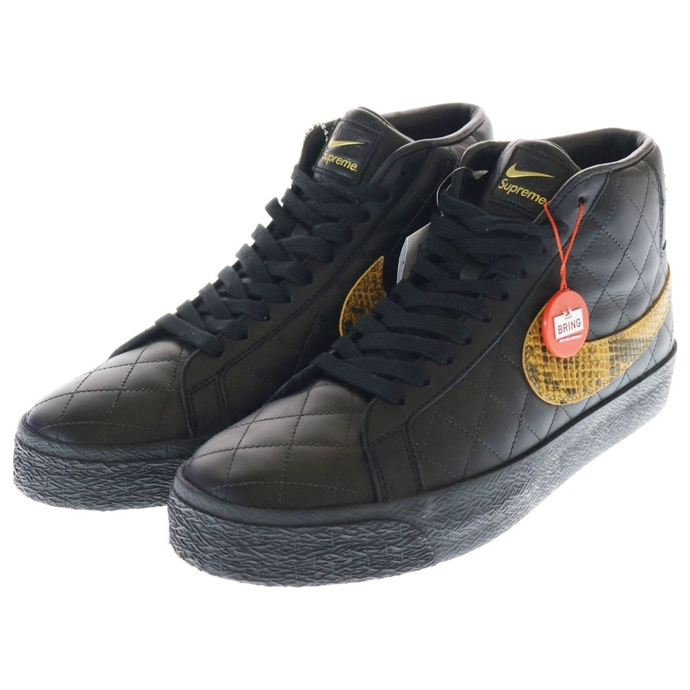 NIKE SB(ナイキエスビー) × Supreme BLAZER MID DV5078-001 シュプリーム ブレーザー ミッドカットスニーカー ブラック US9.5/27.5cm