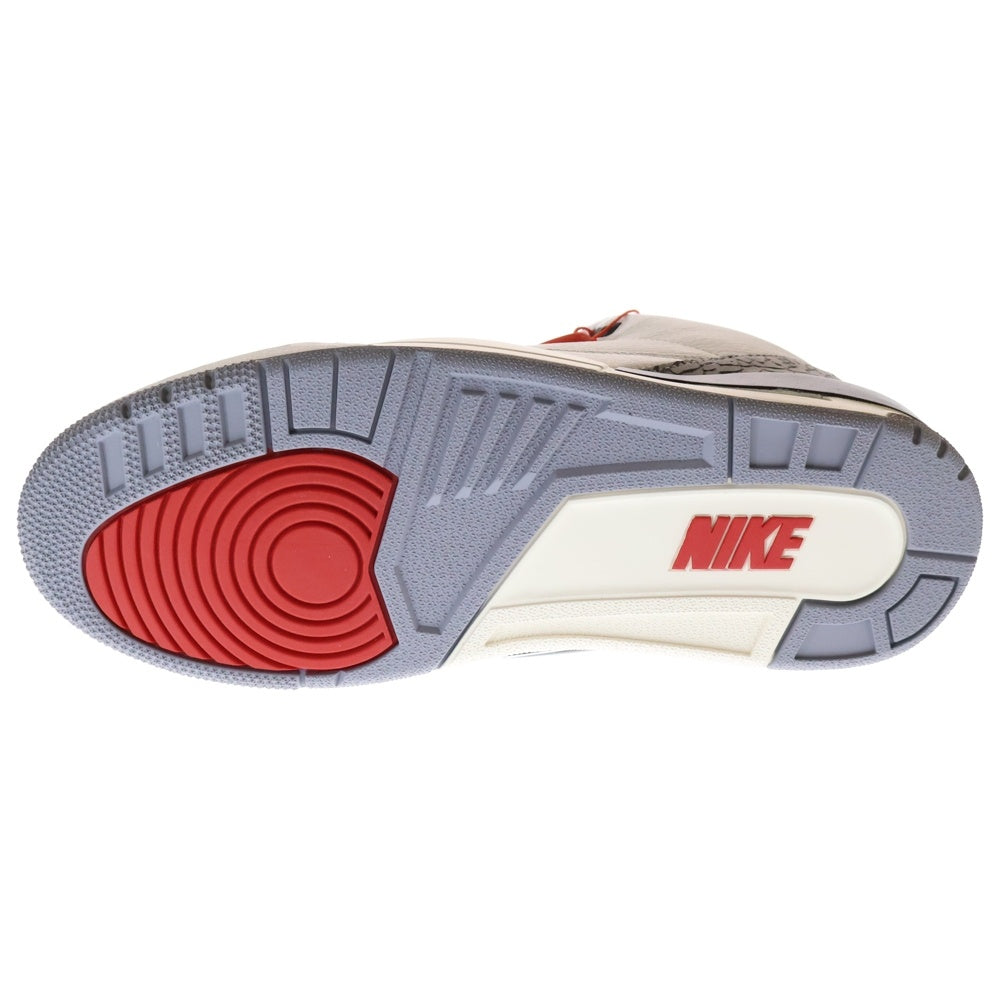 NIKE(ナイキ) AIR JORDAN 3 RETRO WHITE CEMENT REIMAGINED DN3707-100 エアジョーダン3 レトロ ホワイトセメント リイマジンド ハイカットスニーカー ホワイト US10/28cm