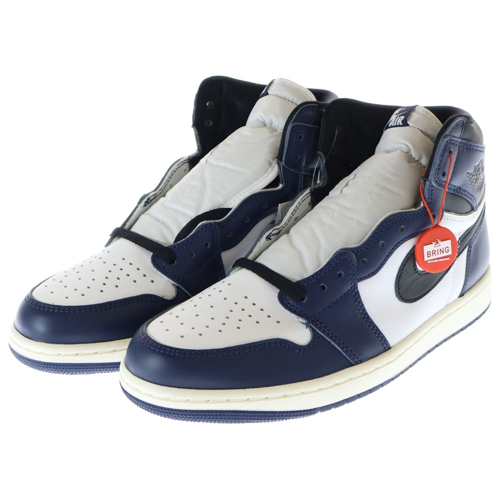 NIKE(ナイキ) AIR JORDAN 1 RETRO HIGH OG MIDNIGHT NAVY DZ5485-401 エアジョーダン 1 レトロ ミッドナイト ネイビー ハイカットスニーカー ホワイト/ネイビー US10/28cm