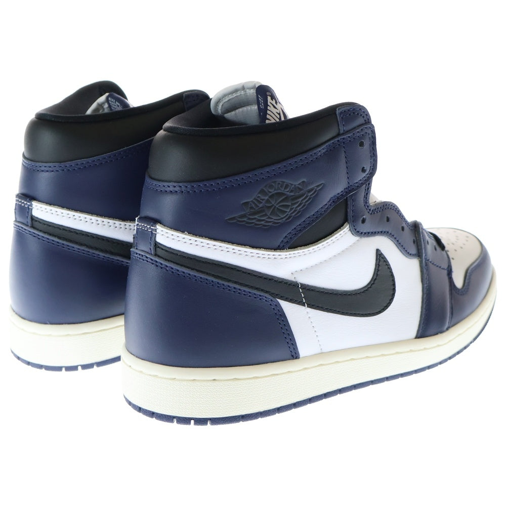 NIKE(ナイキ) AIR JORDAN 1 RETRO HIGH OG MIDNIGHT NAVY DZ5485-401 エアジョーダン 1 レトロ ミッドナイト ネイビー ハイカットスニーカー ホワイト/ネイビー US10/28cm