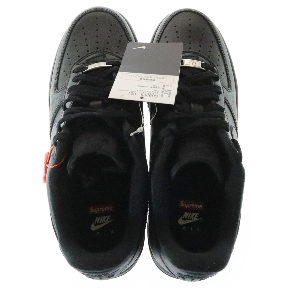 NIKE(ナイキ) × SUPREME AIR FORCE 1 LOW CU9225-001 エアフォースワンロー ローカットスニーカー ブラック US9.5/27.5cm