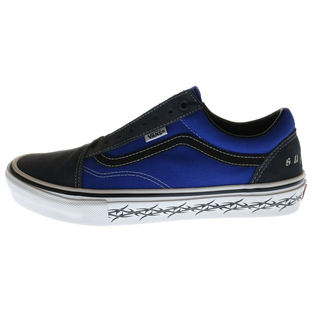 VANS(ヴァンズ) × Supreme Old Skool Blue シュプリーム オールドスクール ローカットスニーカー ブルー US9.5/27.5cm