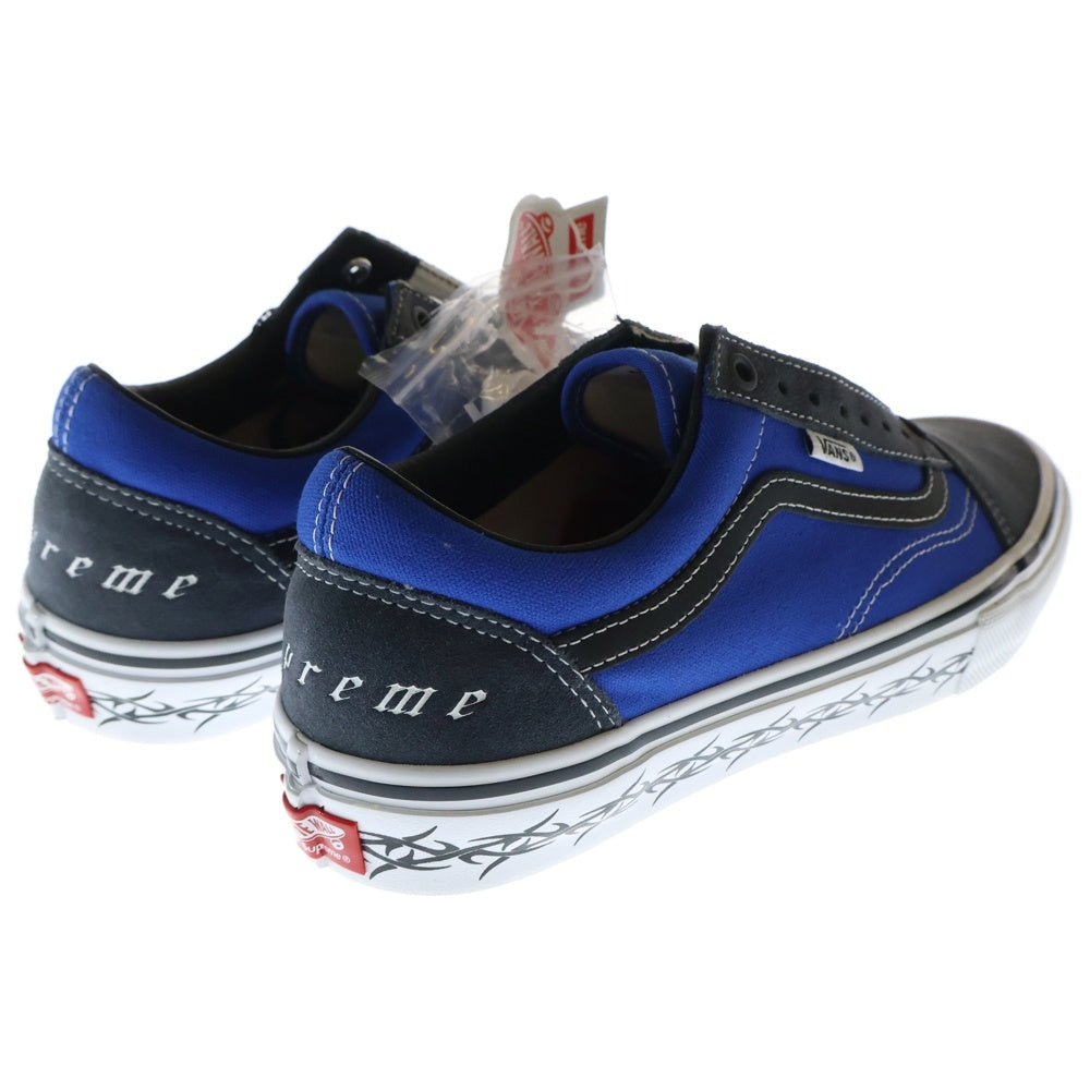 VANS(ヴァンズ) × Supreme Old Skool Blue シュプリーム オールドスクール ローカットスニーカー ブルー US9.5/27.5cm