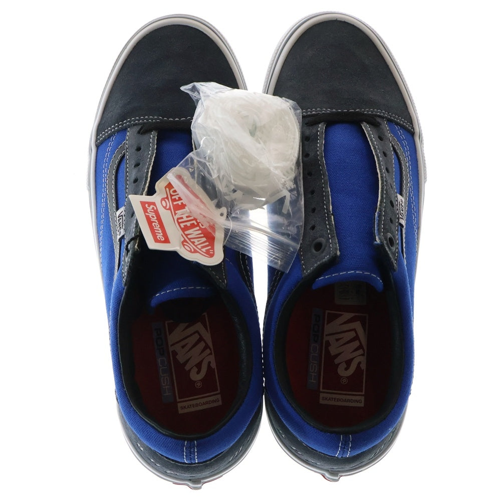 VANS(ヴァンズ) × Supreme Old Skool Blue シュプリーム オールドスクール ローカットスニーカー ブルー US9.5/27.5cm