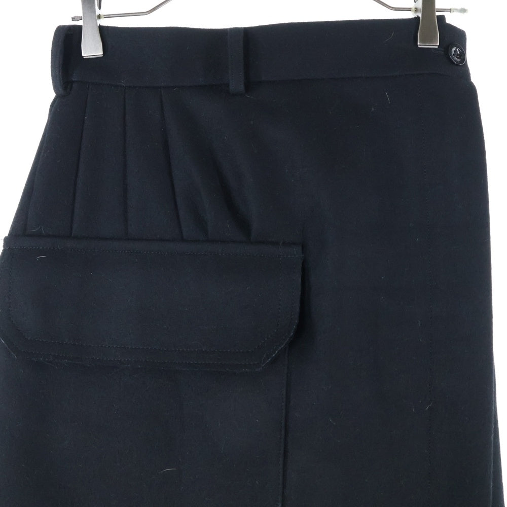 Sacai(サカイ) 22AW ジップアップ ウールストレートスカート ブラック レディース 22-06388