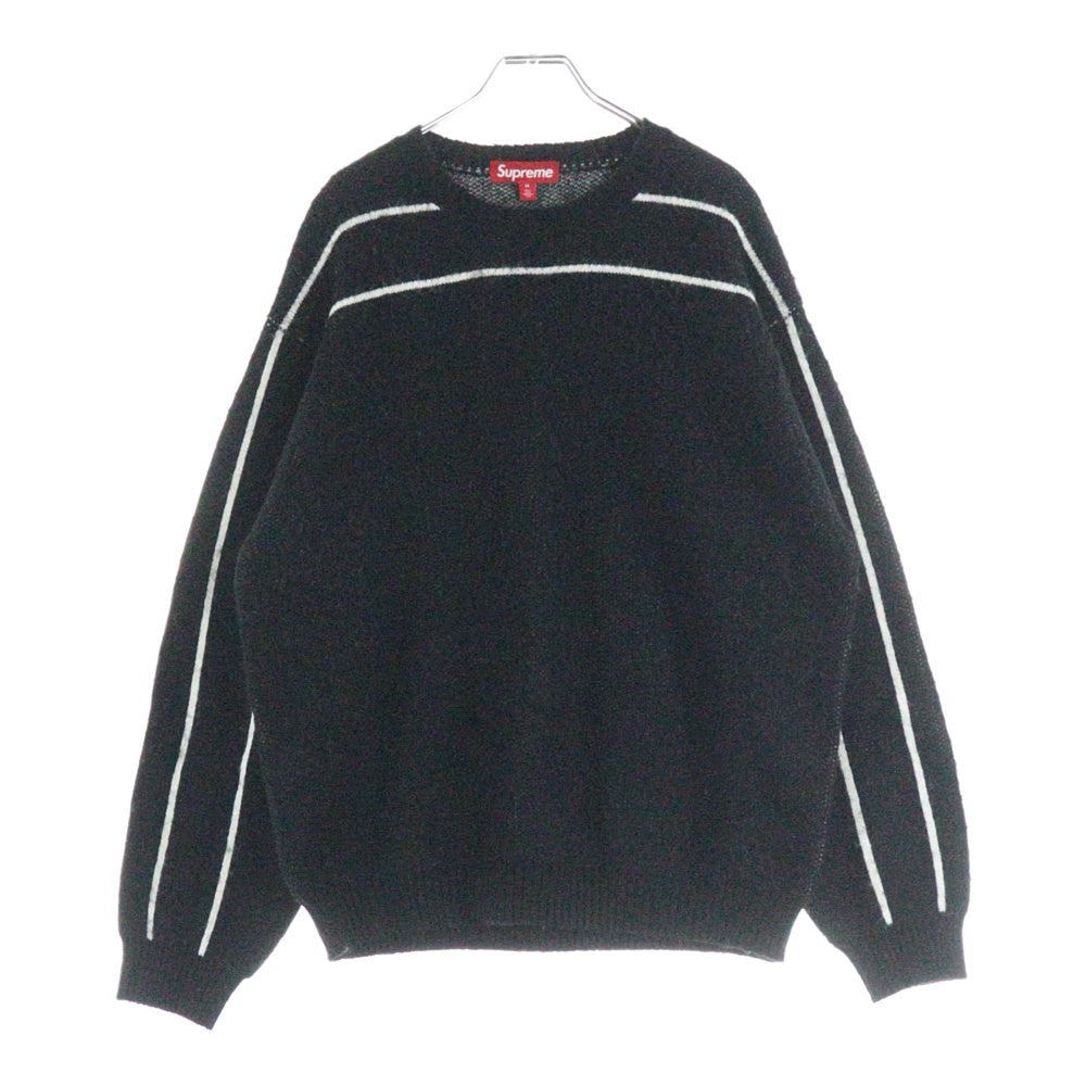 SUPREME(シュプリーム) 24AW Back Stripe Sweater バックストライプ セーター ブラック