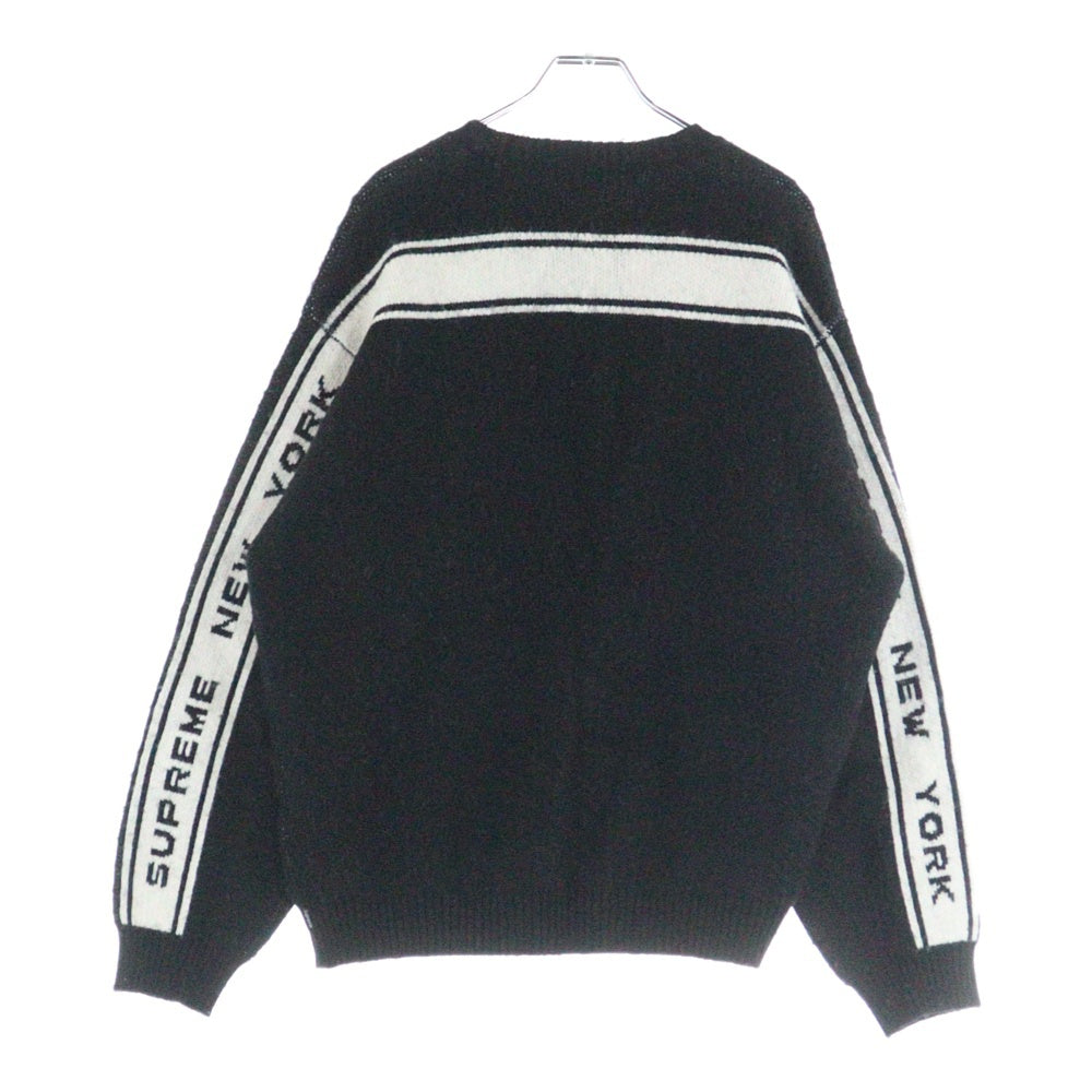 SUPREME(シュプリーム) 24AW Back Stripe Sweater バックストライプ セーター ブラック
