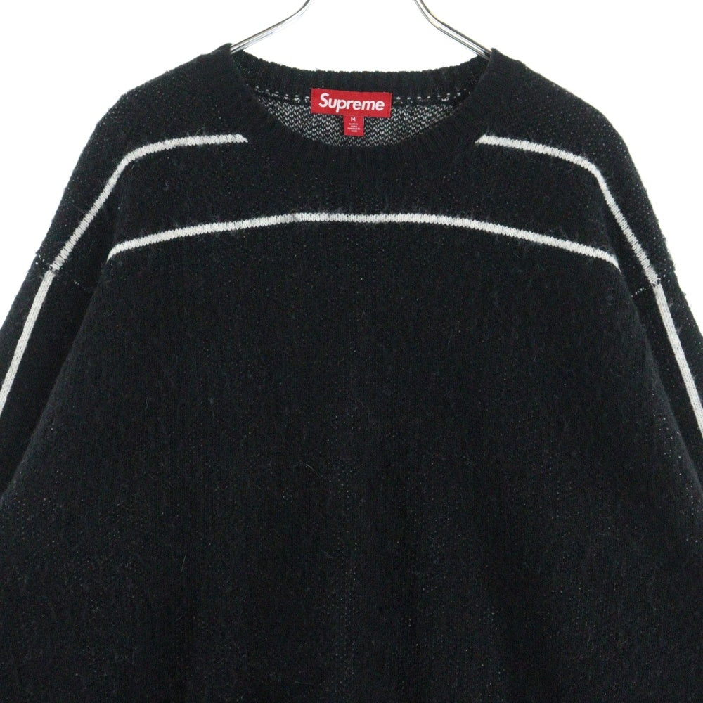 SUPREME(シュプリーム) 24AW Back Stripe Sweater バックストライプ セーター ブラック