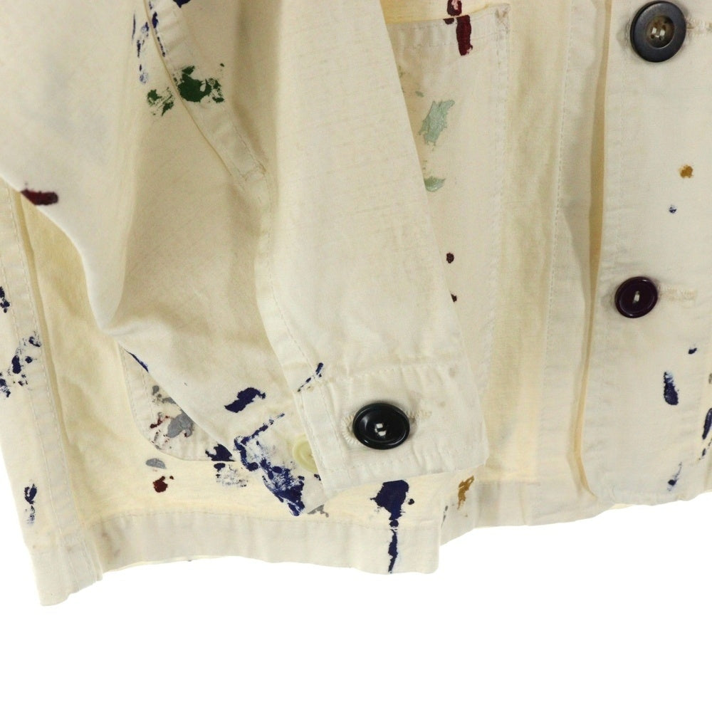 GALLERY DEPT.(ギャラリーデプト) 24SS EP overshirt EPオーバーシャツ ペイントデザイン シャツジャケット アイボリー EPJ-60030