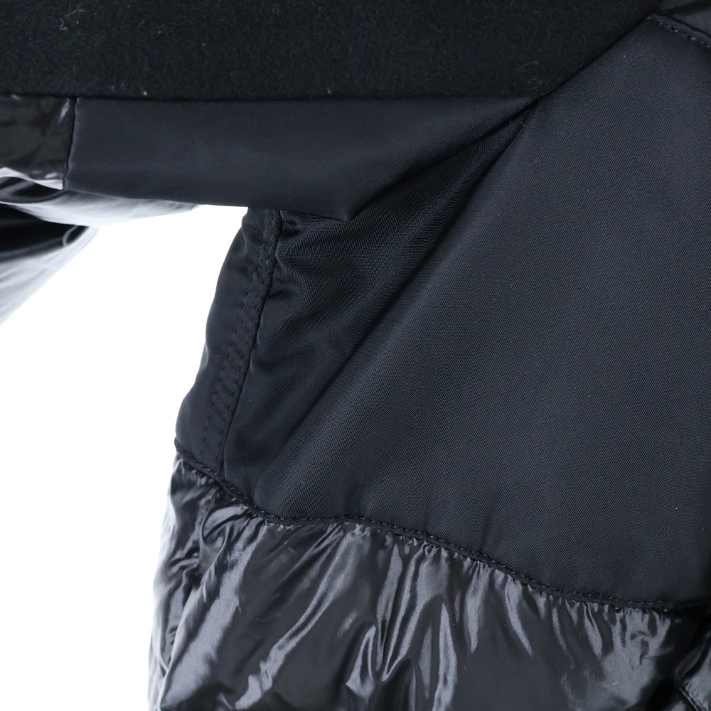 Sacai(サカイ) 18AW ダウン切替 ジップアップ ショートブルゾン ウールジャケット ブラック 18-04034