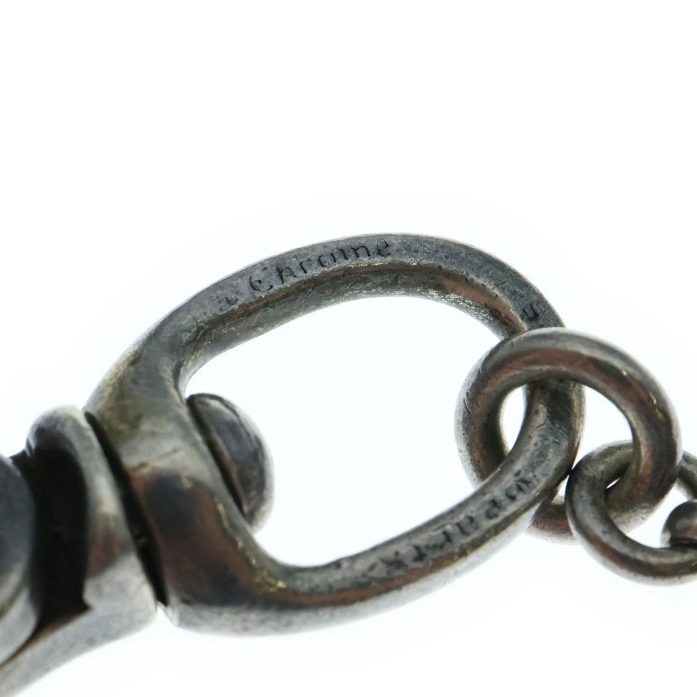 CHROME HEARTS(クロムハーツ) OLD 2BALL LONG-T オールド 2クリップロング #2フローラルボール ウォレットチェーン シルバー