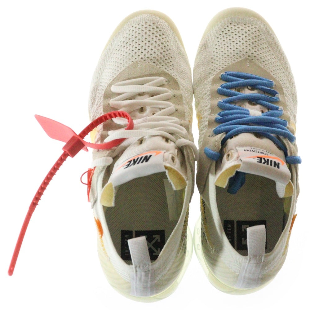NIKE(ナイキ) ×OFF-WHITE THE 10 AIR VAPORMAX FK AA3831-100 オフホワイト ザテン エアヴェイパーマックス フライニット ローカットスニーカー ホワイト US9/27.0cm