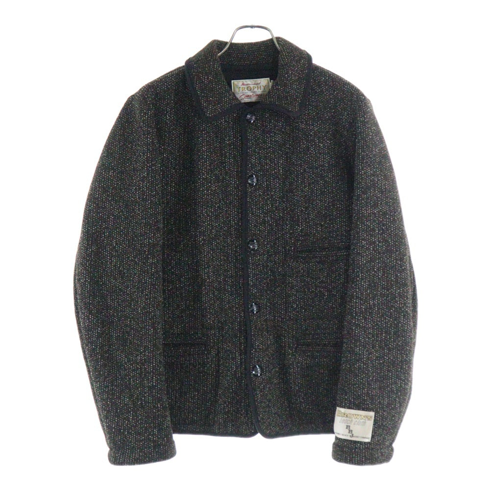 TROPHY CLOTHING(トロフィークロージング) ×Beach Cloth Jacket ウールジャケット ブラウン TR24AW-503
