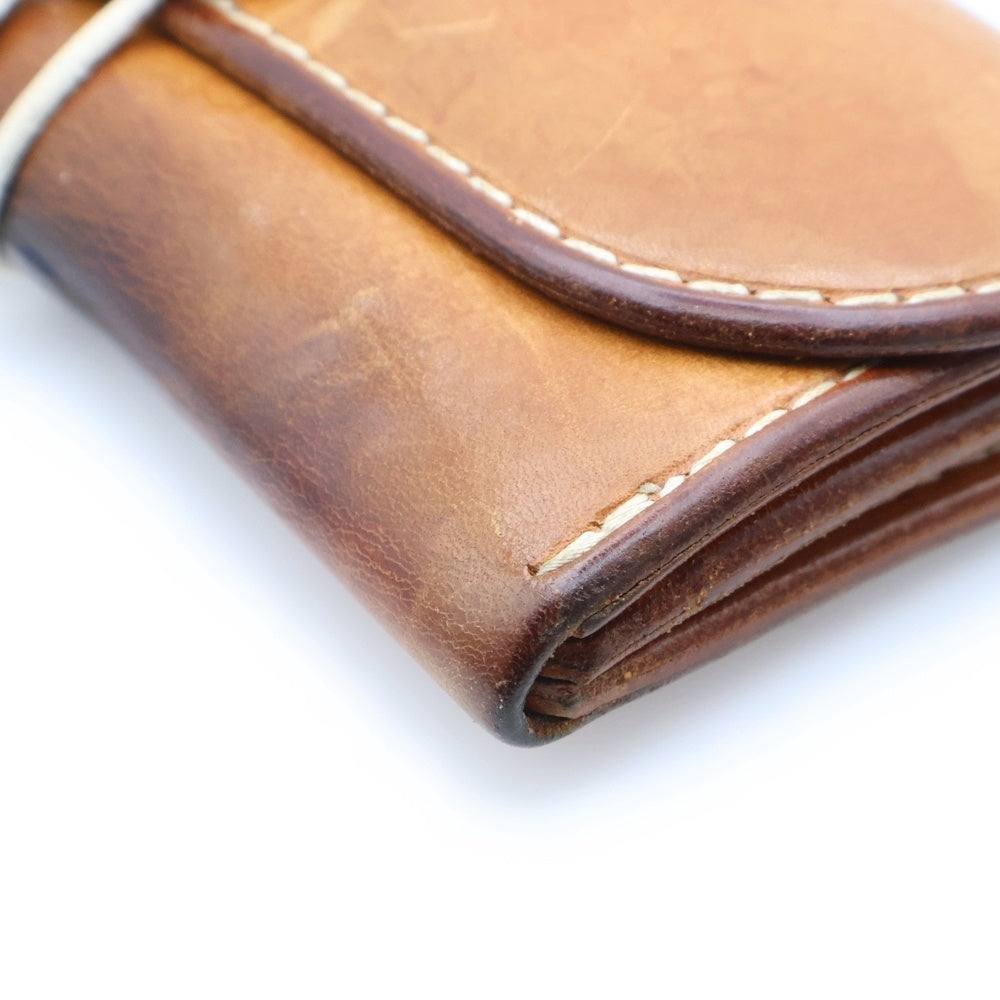 goro's(ゴローズ) フラワーコンチョ付き レザーウォレット 二つ折り長財布 ブラウン レディース