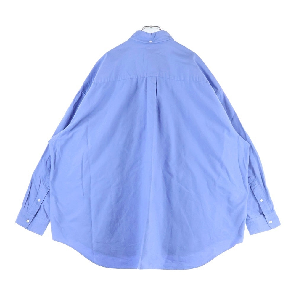 Graphpaper(グラフペーパー) 22AW コットン 長袖シャツ ブルー GM223-50071B