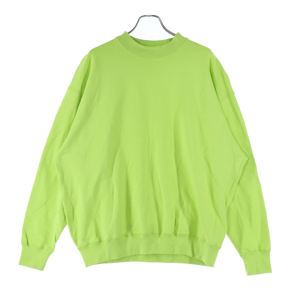 NO BRAND(ノーブランド) EASTFAREAST イーストファーイースト モックネックトレーナー スウェット イエロー 002XX