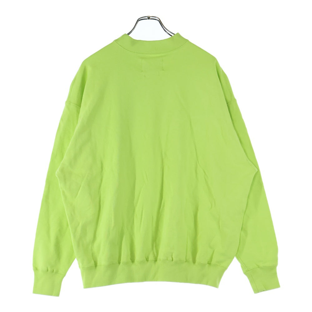 NO BRAND(ノーブランド) EASTFAREAST イーストファーイースト モックネックトレーナー スウェット イエロー 002XX