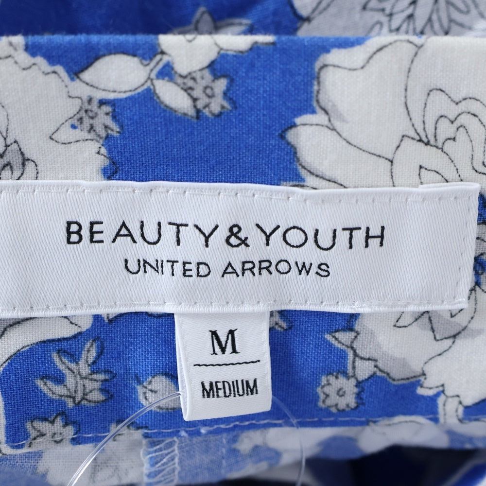 BEAUTY&YOUTH UNITED ARROWS(ビューティーアンドユースユナイテッドアローズ) 花柄 コットン ロングスカート ブルー/ホワイト レディース 1624-162-3393
