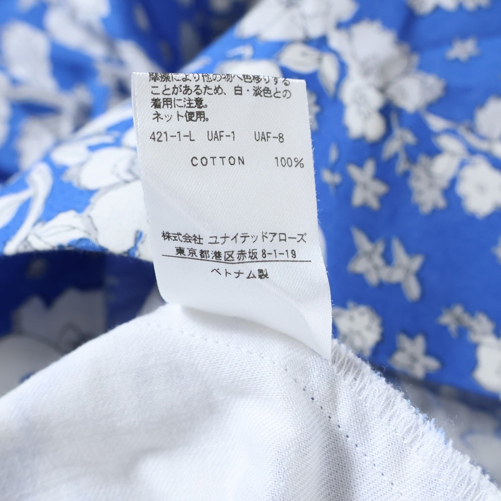 BEAUTY&YOUTH UNITED ARROWS(ビューティーアンドユースユナイテッドアローズ) 花柄 コットン ロングスカート ブルー/ホワイト レディース 1624-162-3393