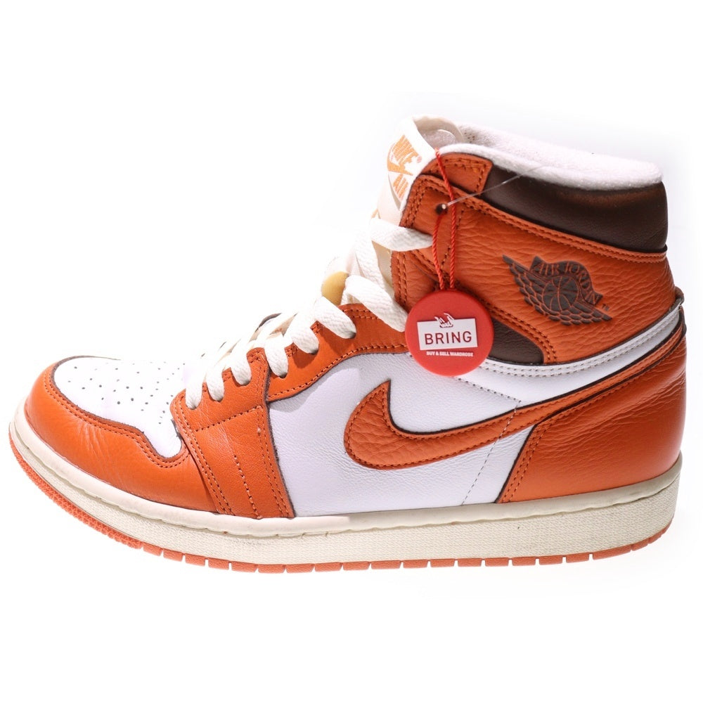 NIKE(ナイキ) WMNS AIR JORDAN 1 HIGH OG STARFISH DO9369-101 ウィメンズ エアジョーダン1 スターフィッシュ ハイカットスニーカー ホワイト/オレンジ US11/28.0cm