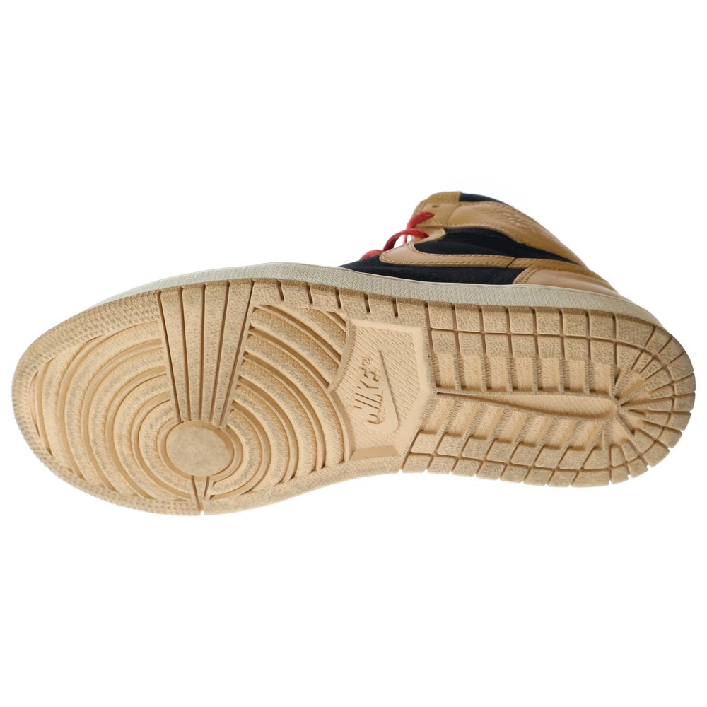 NIKE(ナイキ) AIR JORDAN 1 RETRO HIGH OG VACHETTA TAN 555088-202 エアジョーダン レトロ バケッタ タン ハイカットスニーカー ベージュ/ブラック US9.5/27.5cm