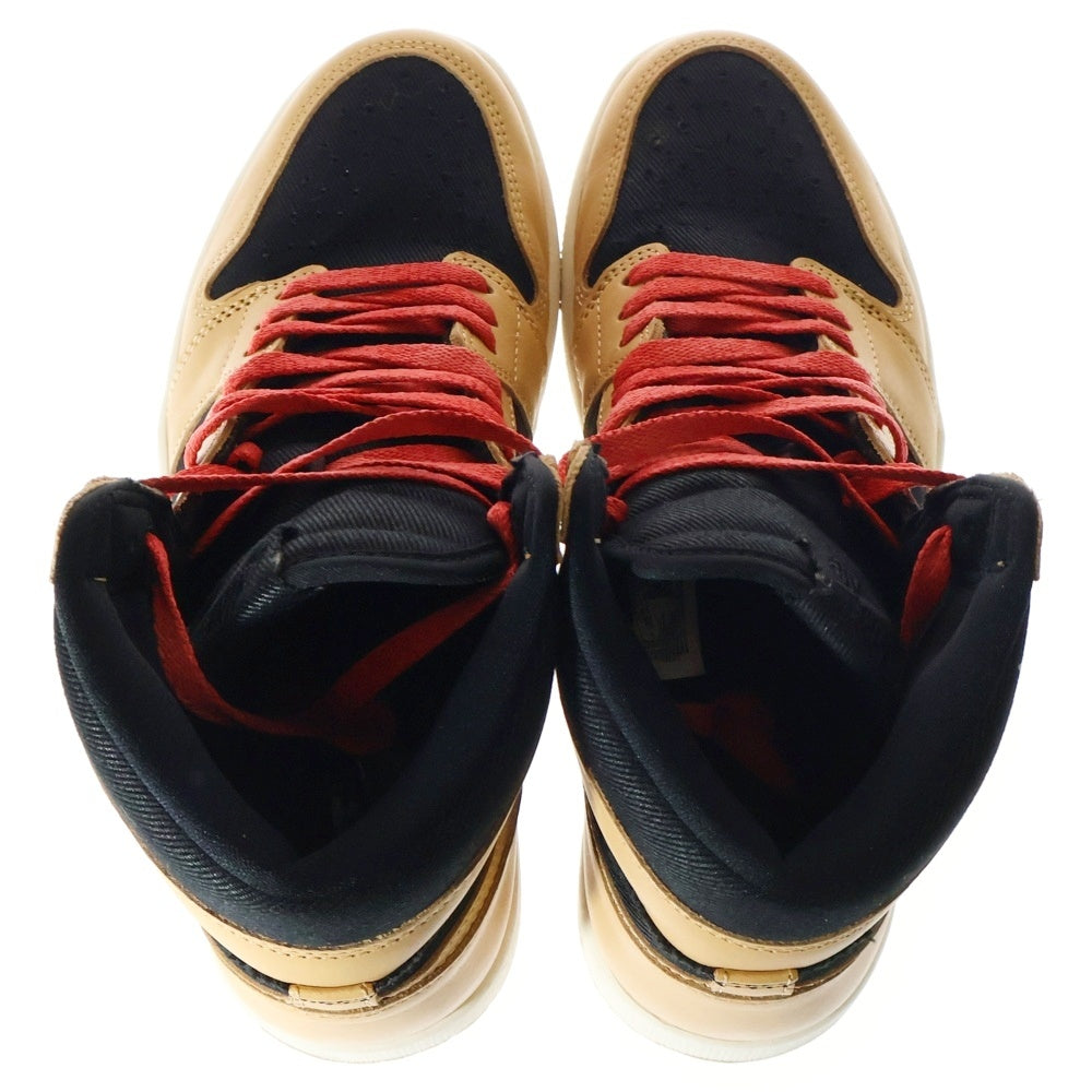 NIKE(ナイキ) AIR JORDAN 1 RETRO HIGH OG VACHETTA TAN 555088-202 エアジョーダン レトロ バケッタ タン ハイカットスニーカー ベージュ/ブラック US9.5/27.5cm