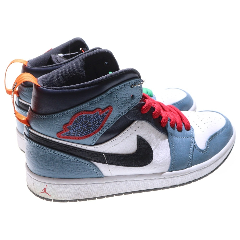NIKE(ナイキ) ×FACETASM AIR JORDAN 1 MID SE FRLS APLA CU2802-100 ファッセタズム エアジョーダン1 フィアレス ミッドカットスニーカー ブルー/ホワイト US9.5/27.5cm