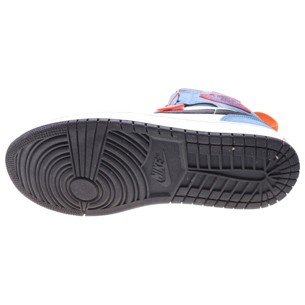 NIKE(ナイキ) ×FACETASM AIR JORDAN 1 MID SE FRLS APLA CU2802-100 ファッセタズム エアジョーダン1 フィアレス ミッドカットスニーカー ブルー/ホワイト US9.5/27.5cm