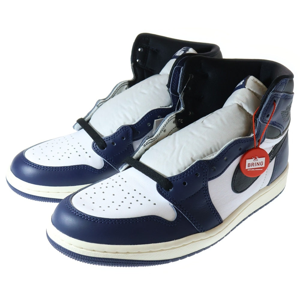 NIKE(ナイキ) AIR JORDAN 1 RETRO HIGH OG MIDNIGHT NAVY DZ5485-401 エア ジョーダン1 レトロ ミッドナイト ハイカットスニーカー ネイビー/ホワイト US9.5/27.5cm