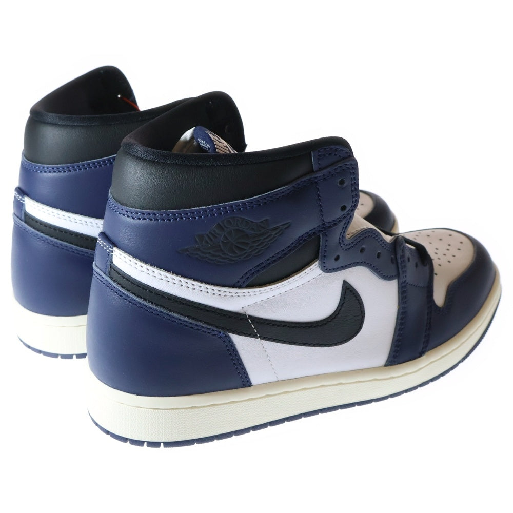 NIKE(ナイキ) AIR JORDAN 1 RETRO HIGH OG MIDNIGHT NAVY DZ5485-401 エア ジョーダン1 レトロ ミッドナイト ハイカットスニーカー ネイビー/ホワイト US9.5/27.5cm