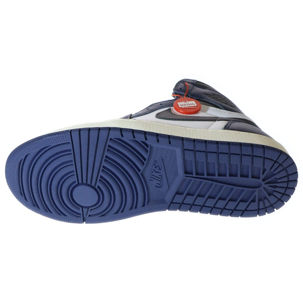 NIKE(ナイキ) AIR JORDAN 1 RETRO HIGH OG MIDNIGHT NAVY DZ5485-401 エア ジョーダン1 レトロ ミッドナイト ハイカットスニーカー ネイビー/ホワイト US9.5/27.5cm