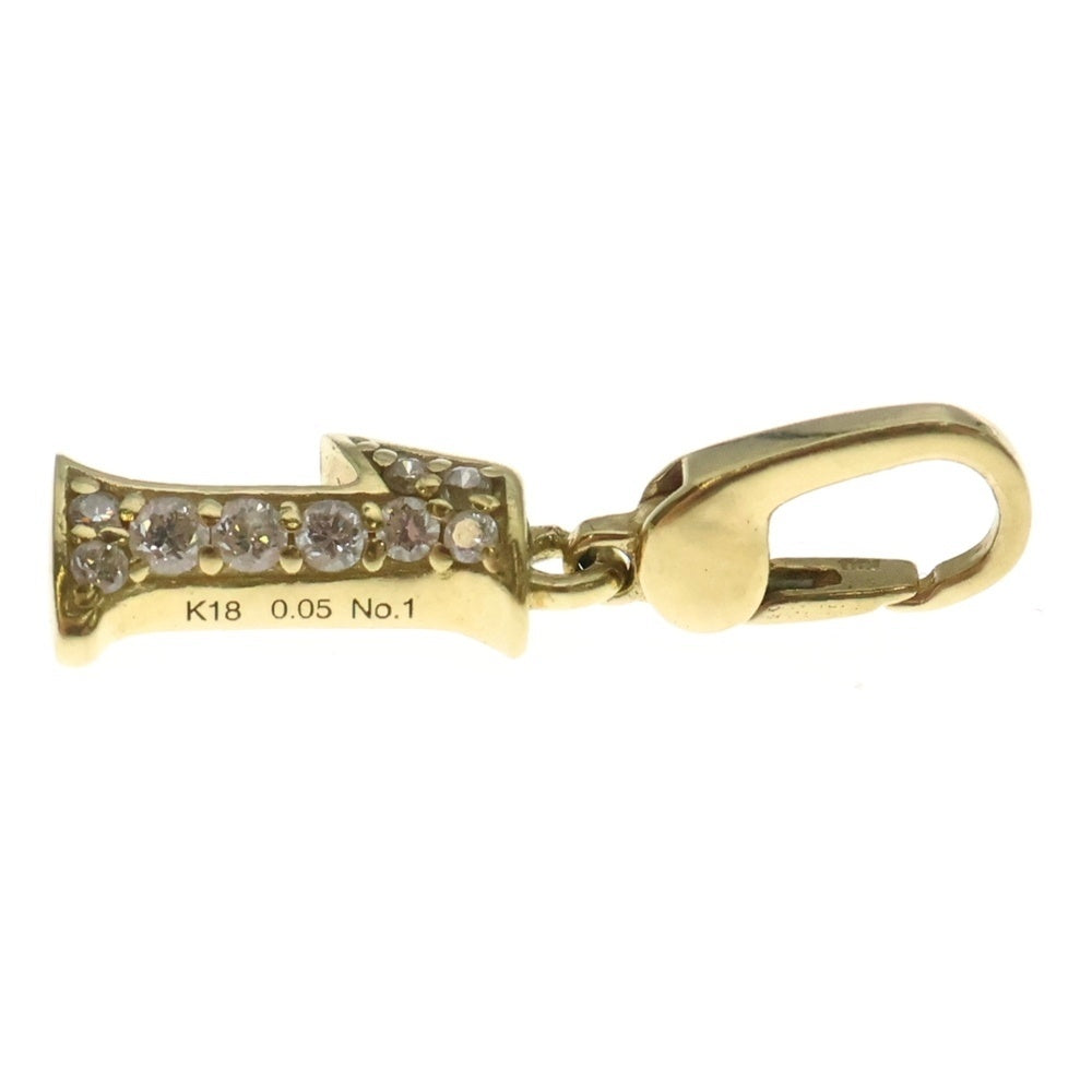 NOMBRE(ノンブル) PUTITE NO.1 モチーフ ネックレストップ 18K ダイヤモンド ゴールド