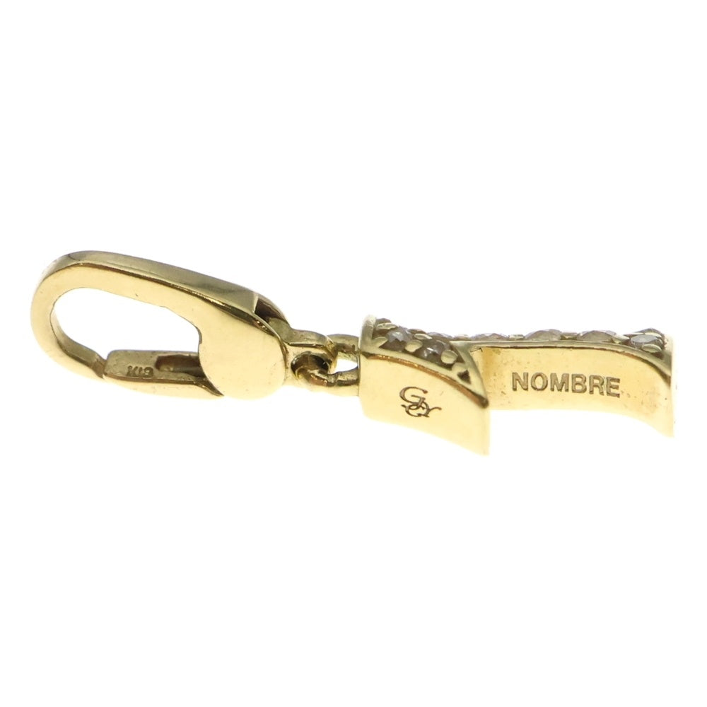 NOMBRE(ノンブル) PUTITE NO.1 モチーフ ネックレストップ 18K ダイヤモンド ゴールド
