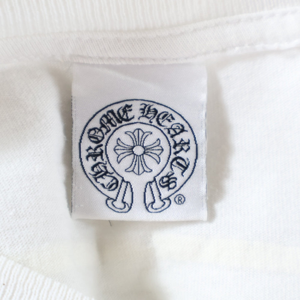 CHROME HEARTS(クロムハーツ) OLD T-BAR STAR LOGO ティーバースタープリント 半袖 Tシャツ カットソー ホワイト
