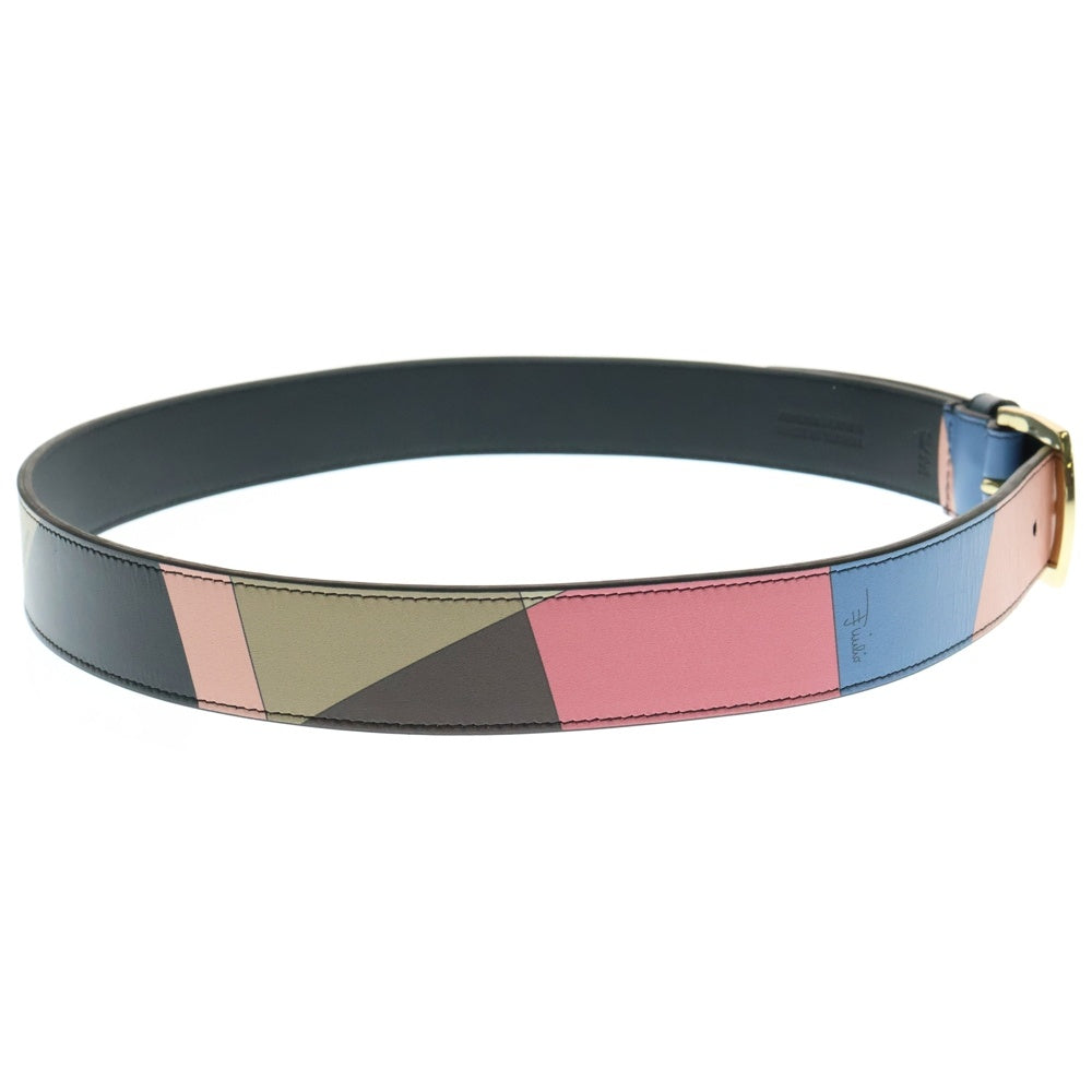 SUPREME(シュプリーム) 21SS × EMILIO PUCCI Leather Belt エミリオプッチ レザーベルト マルチカラー