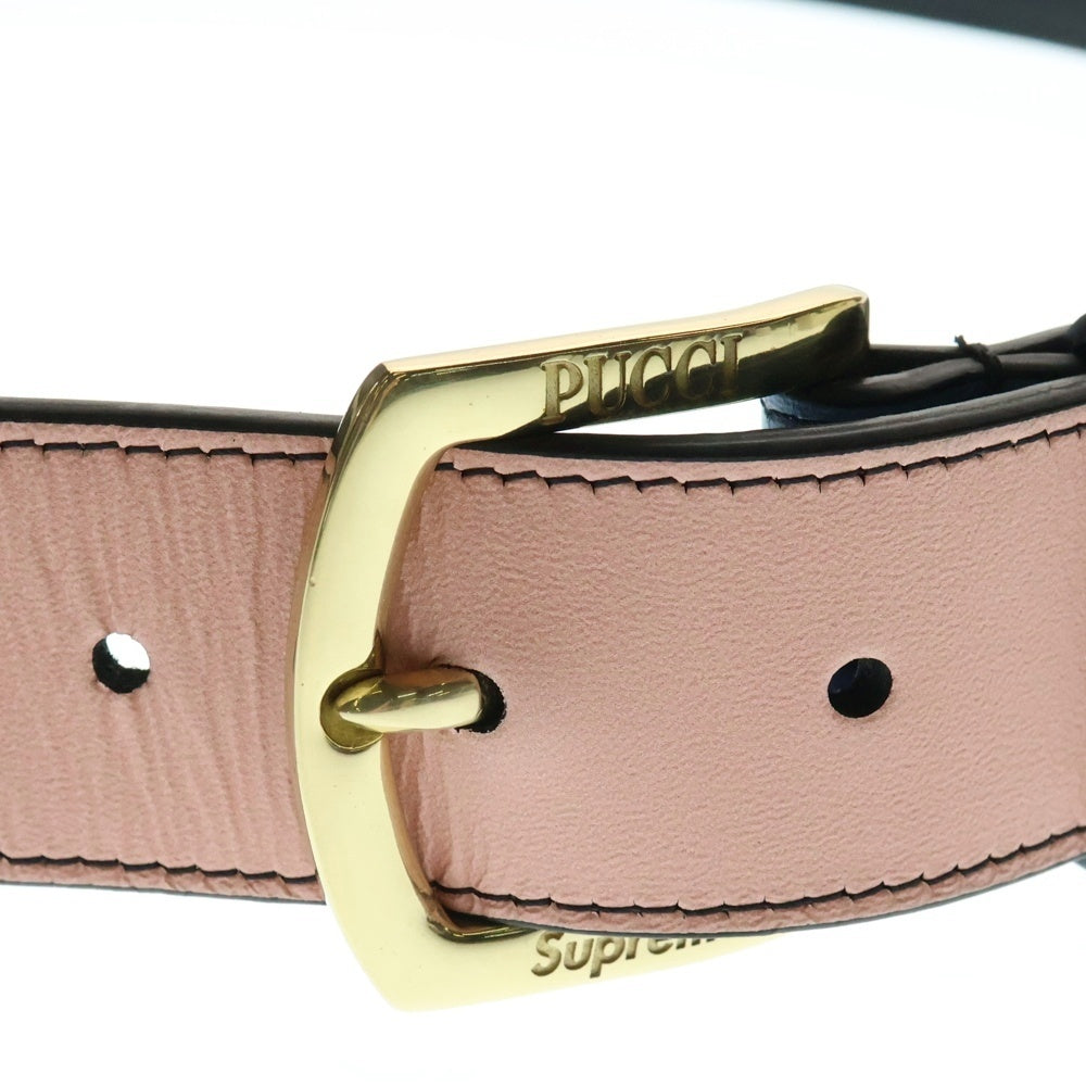 SUPREME(シュプリーム) 21SS × EMILIO PUCCI Leather Belt エミリオプッチ レザーベルト マルチカラー