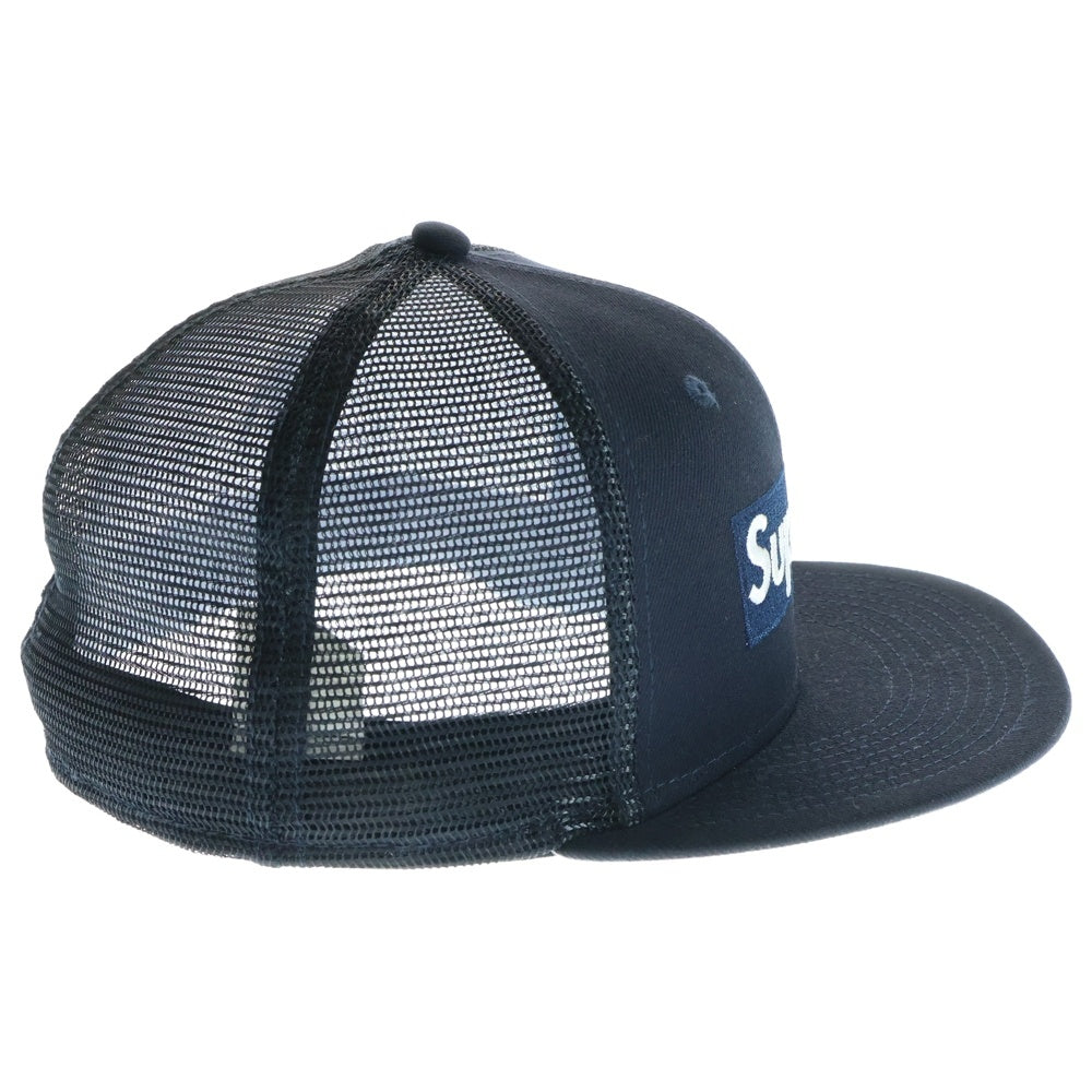 SUPREME(シュプリーム) 23SS ×NEWERA Box Logo Mesh Back Cap ボックスロゴ メッシュバックキャップ 帽子 ネイビー