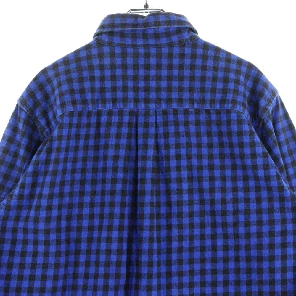 STUSSY(ステューシー) FLANNEL SHIRT フランネル 長袖シャツ ブルー