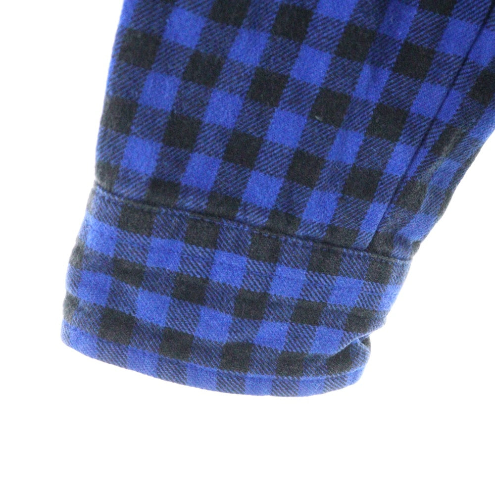 STUSSY(ステューシー) FLANNEL SHIRT フランネル 長袖シャツ ブルー