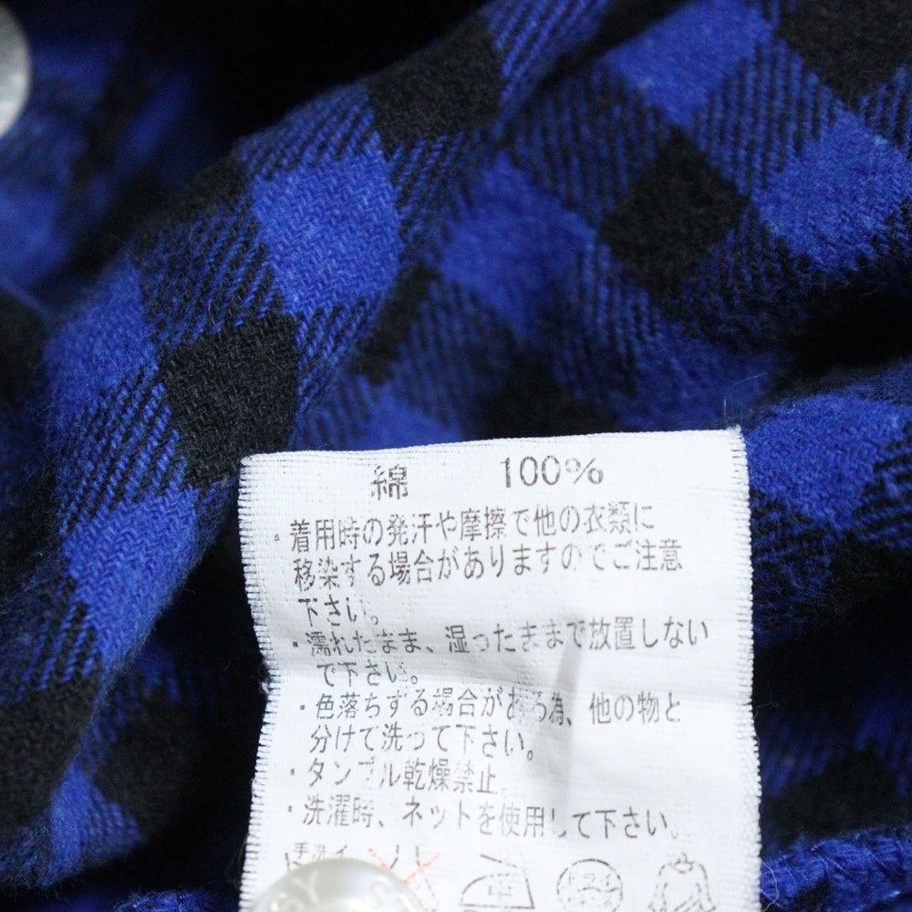 STUSSY(ステューシー) FLANNEL SHIRT フランネル 長袖シャツ ブルー