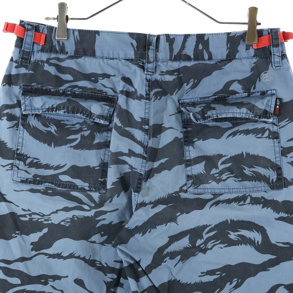 STUSSY(ステューシー) TIGER CAMO タイガーカモ リップストップ バギーフィットパンツ グレー