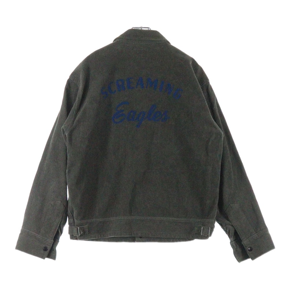 TENDERLOIN(テンダーロイン) SCREAMING EASGLES CORDURUY JACKET コーデュロイ ジャケット コットン バックロゴ カーキ