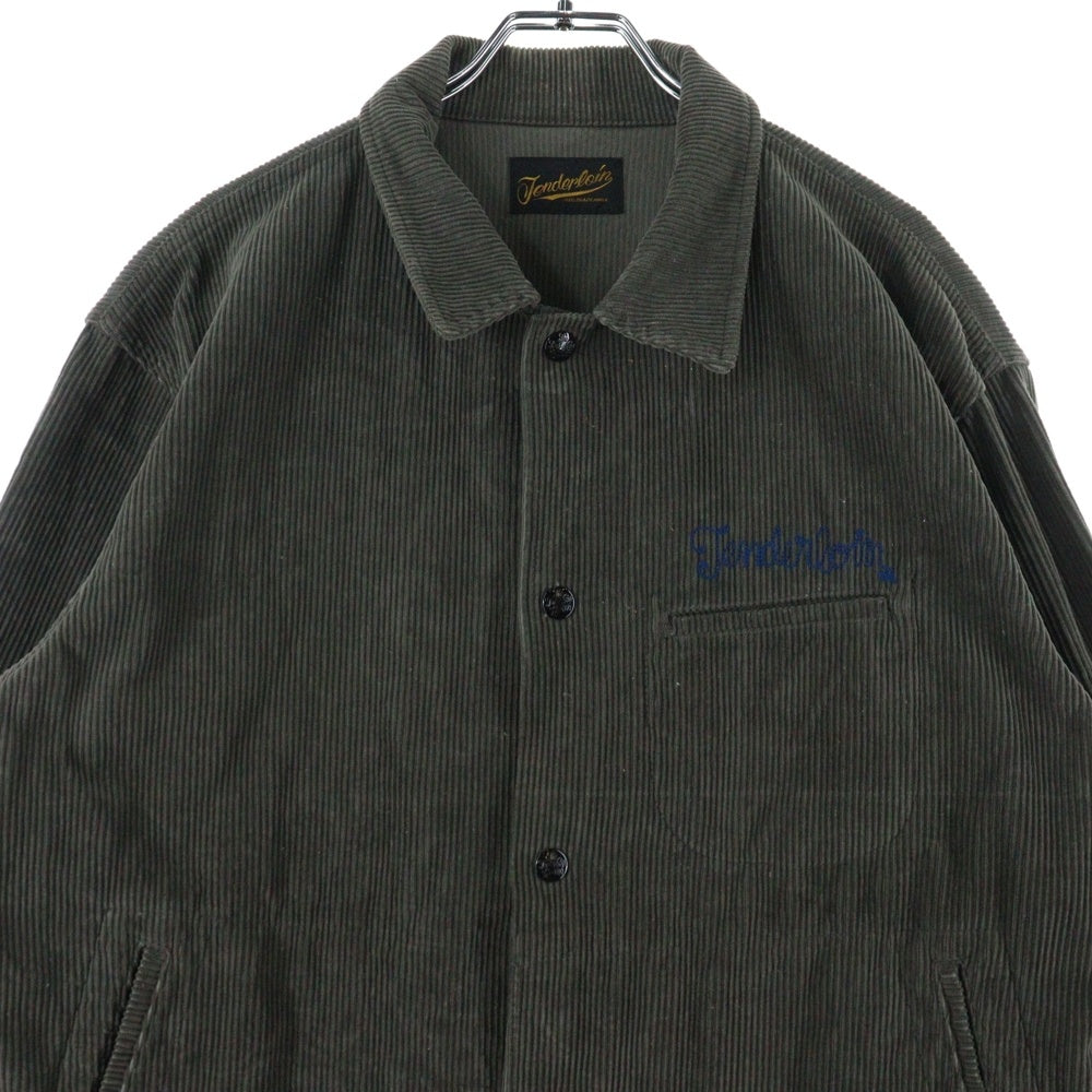 TENDERLOIN(テンダーロイン) SCREAMING EASGLES CORDURUY JACKET コーデュロイ ジャケット コットン バックロゴ カーキ